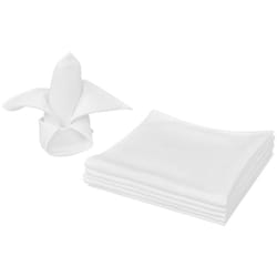 Vidaxl - Tovaglioli da Tavola 25 pz Bianchi 50 x 50 cm