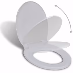 Con funzione a chiusura ammortizzata Colore: Bianco Forma: Ovale Materiale: Polipropilene Dimensione complessiva: 46 x 34 cm ...