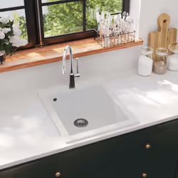 Questo lavandino per la cucina in stile contemporaneo con lavello profondo ha un design liscio ed elegante e sarà un accessor ...