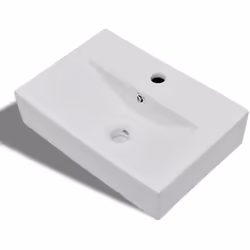 Questo lavabo, realizzato in ceramica di alta qualità, sarà un'aggiunta elegante a qualsiasi stanza da bagno, toilette o polv ...