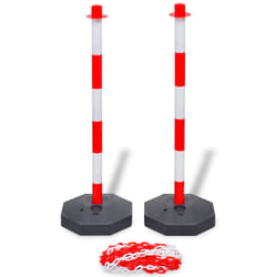 Set Stradale con Pali e Catena in Plastica 10 m cod mxl 96936