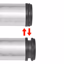 Set Gambe Tavolo 4 pz in Nickel Spazzolato Regolabili 710 mmcod mxl 103180 - Vista aggiuntiva 3