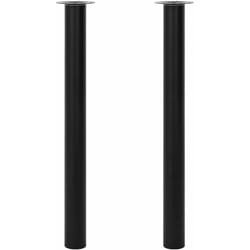 Gambe Telescopiche per Tavolo 2 pz Nere 710 mm-1100 mm Vidaxl 6558