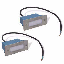 vidaXL Lampade da Incasso a LED 2 pz per Scale 44x111x56 mm - Vista aggiuntiva 2