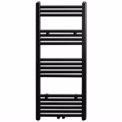 Radiatore Centrale Portasciugamano Dritto Nero 500 x 1160 mmcod mxl 97183 - Vista aggiuntiva 2