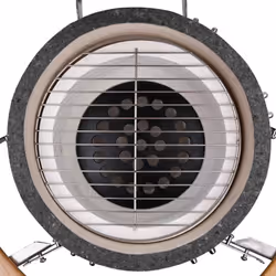 VidaXL 41721 barbecue per l'aperto e bistecchiera Barbecue/grill Kamado Kettle Carbone + legna da ardere Nero, Acciaio inox, Legno - Vista aggiuntiva 6