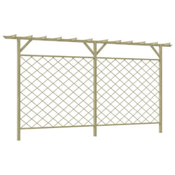Recinzione di Lattice con Pergolato per Giardino in Legnocod mxl 96951