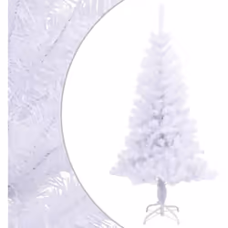 Questo albero di Natale incredibilmente denso con 380 rami sembra coperto da una pesante coltre di neve. Questo albero di Nat ...