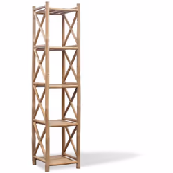 Questo scaffale a 5 piani può essere usato nel bagno come supporto per asciugamano, nel soggiorno, come libreria o sul terraz ...