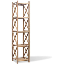 Libreria, Scaffale Portaoggetti a 5 Piani in Legno di Bambù Vidaxl 1481