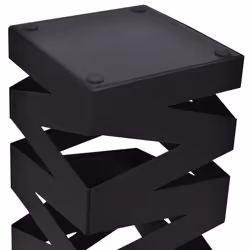 Portaombrelli Bastoni Passeggio Quadrato Acciaio 48,5 cm Nerocod mxl 73008 - Vista aggiuntiva 3