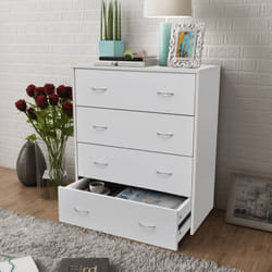 Vidaxl - Credenza con 4 Cassetti 60x30,5x71 cm Bianca 38713