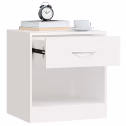 VidaXL 242547 comodino Bianco - Vista aggiuntiva 5