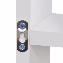 VidaXL 242548 scaffale Mensola galleggiante A muro Legno Bianco - Vista aggiuntiva 5