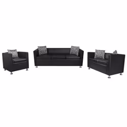 VidaXL 272179, Nero, Cotone, Poliestere, 700 mm, 625 mm, 630 mm, 50 cm