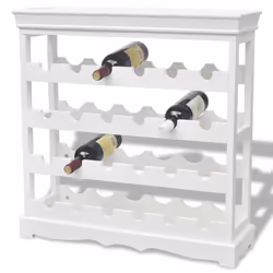 VidaXL 242438 scaffale per vino MDF, Legno Bianco - Vista aggiuntiva 6