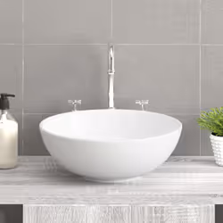 vidaXL Lavandino Bianco 28x28x10 cm Ceramica - Vista aggiuntiva 3