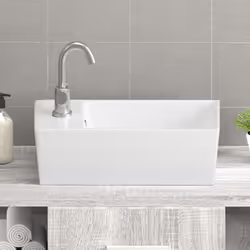 Lavandino Bianco 48x25x15 cm in Ceramicacod mxl 96959 - Vista aggiuntiva 3