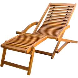 VidaXL 41806 sedia da esterno Terrazzo Seduta imbottita Legno di acacia - Vista aggiuntiva 2