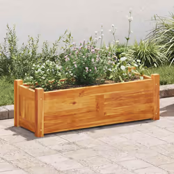 vidaXL Letto Rialzato da Giardino in Legno di Acacia 76x27,6x25 cm - Vista aggiuntiva 3