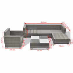 VidaXL 41879 set mobili da esterno - Vista aggiuntiva 8