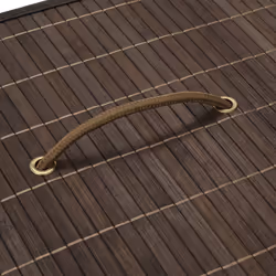 VidaXL 242726 porta biancheria Rettangolare Bamboo Marrone
