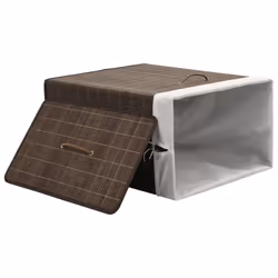 VidaXL 242726 porta biancheria Rettangolare Bamboo Marrone