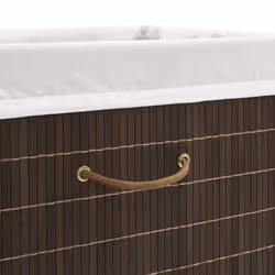 VidaXL 242726 porta biancheria Rettangolare Bamboo Marrone - Vista aggiuntiva 5