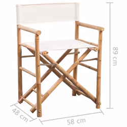 VidaXL 41895 sedia da esterno Terrazzo Cotone, Poliestere - Vista aggiuntiva 6