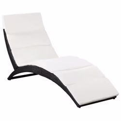 VidaXL 41809 sedia da esterno Salone Seduta imbottita Rattan sintetico, Acciaio Crema, Bianco - Vista aggiuntiva 2