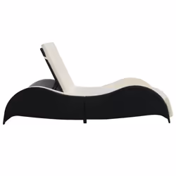 VidaXL 41975 sedia da esterno Salone Seduta imbottita Rattan sintetico, Acciaio Crema, Bianco - Vista aggiuntiva 4