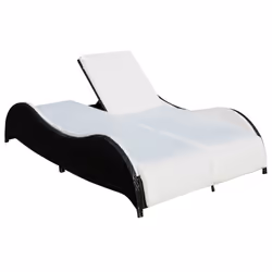 VidaXL 41977 sedia da esterno Salone Seduta imbottita Rattan sintetico, Acciaio Crema, Bianco - Vista aggiuntiva 2
