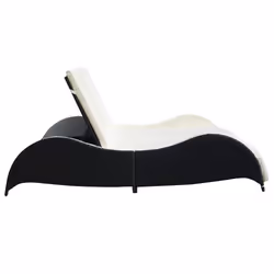 VidaXL 41977 sedia da esterno Salone Seduta imbottita Rattan sintetico, Acciaio Crema, Bianco - Vista aggiuntiva 3