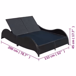VidaXL 41977 sedia da esterno Salone Seduta imbottita Rattan sintetico, Acciaio Crema, Bianco - Vista aggiuntiva 6
