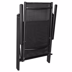 VidaXL 41731 sedia da esterno Terrazzo Poliestere, Cloruro di polivinile (PVC) Nero - Vista aggiuntiva 7