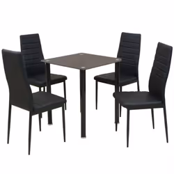 Questo set da pranzo, composto da 5 pezzi, ha un design elegante e moderno ed è perfetto per coloro che stanno cercando di ag ...