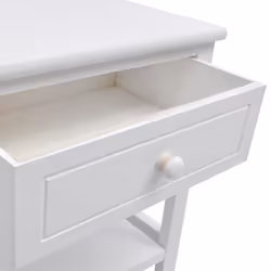 VidaXL 242870 comodino Bianco - Vista aggiuntiva 5
