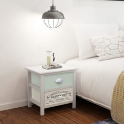 vidaXL Comodino Francese Set 2 pz in Legno