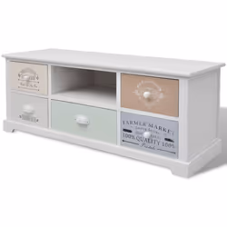 vidaXL Mobile Porta TV in Stile Francese in Legno - Vista aggiuntiva 2