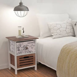 Vidaxl - Comodini 2 Pezzi, Tavolini da notte, Armadietto Cassettiera Cameretta In Legno