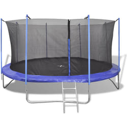VidaXL 142093 trampolino da cortile e per attività ricreative Esterno Rotondo Senza molla Trampolino fuori terra