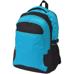 VidaXL 91112 zaino Zaino scolastico Nero, Blu Poliestere