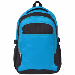 VidaXL 91112 zaino Zaino scolastico Nero, Blu Poliestere