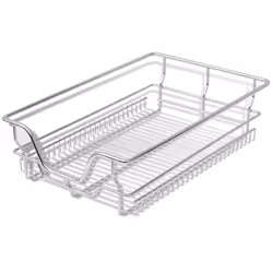 Cestelli a Rete Scorrevoli 2 pz Argento 400 mmcod mxl 97326 - Vista aggiuntiva 3