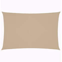 vidaXL Parasole a Vela Oxford Rettangolare 2x4 m Beige - Vista aggiuntiva 2