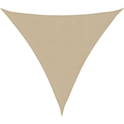 Parasole a Vela Oxford Triangolare 3.6x3.6x3.6 m Resistente vari colori colore : Beige