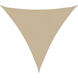 Parasole a Vela Oxford Triangolare 5x5x5 m Resistente vari colori colore : Beige