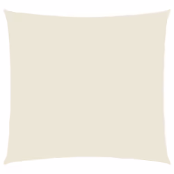 vidaXL Parasole a Vela Oxford Quadrato 3,6x3,6 m Crema - Vista aggiuntiva 2