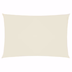 vidaXL Parasole a Vela Oxford Rettangolare 2x4 m Crema - Vista aggiuntiva 2