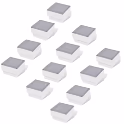vidaXL Faretti LED da Incasso 12 pz 100x100x68 mm - Vista aggiuntiva 2
